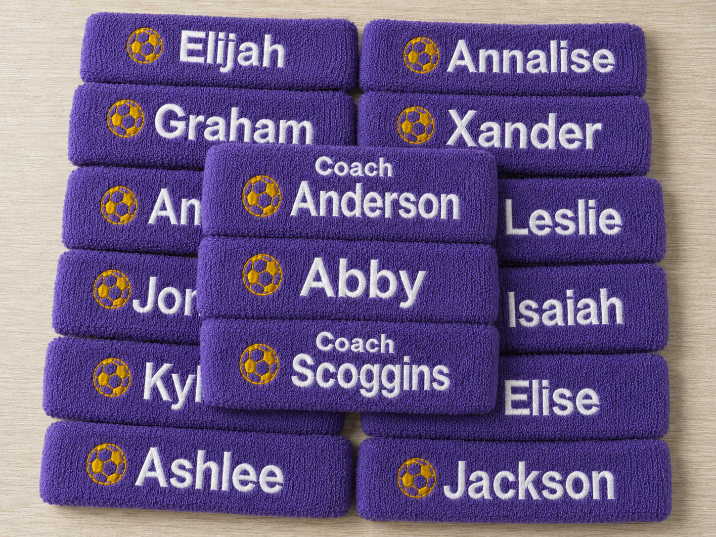Terry cloth sports headbands by Kingspeed Sports